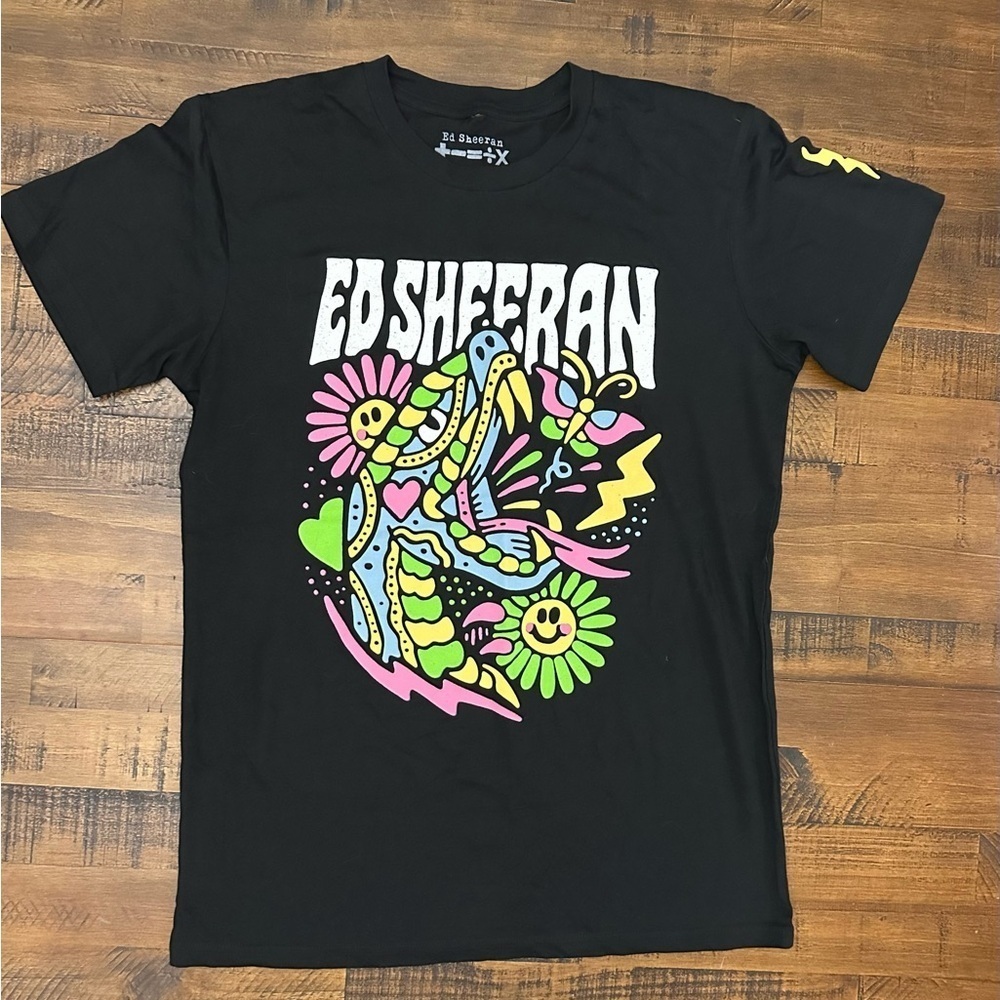 Ed Sheeran T-SHIRT Mens Medium MATHEMATICS TOUR Psychedelic Snake CONCERT